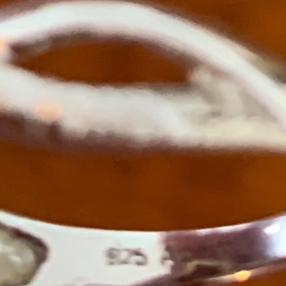 Sterling Silver 925 Cushion Cut Yellow Cubic Zirconia ring, sz 9.25 - Picture 8 of 12